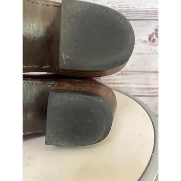 Lucchese 1883 Dana Womens Red Burnished Goat Leather Cowboy Western Boots SZ 8 - Picture 13 of 13